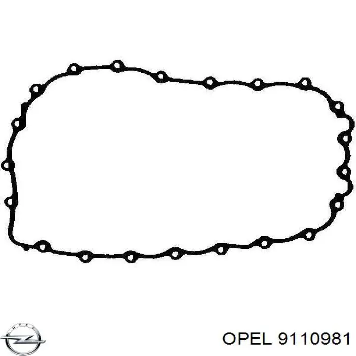 Прокладка піддону картера двигуна 9110981 Opel