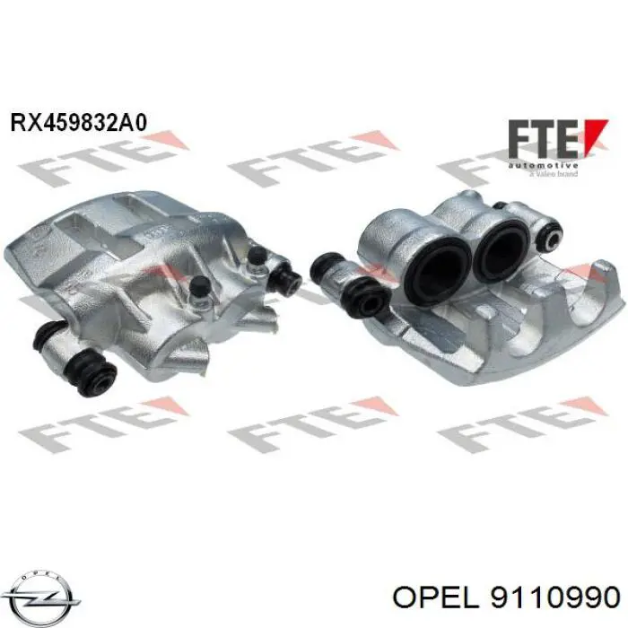 9110990 Opel супорт гальмівний передній правий