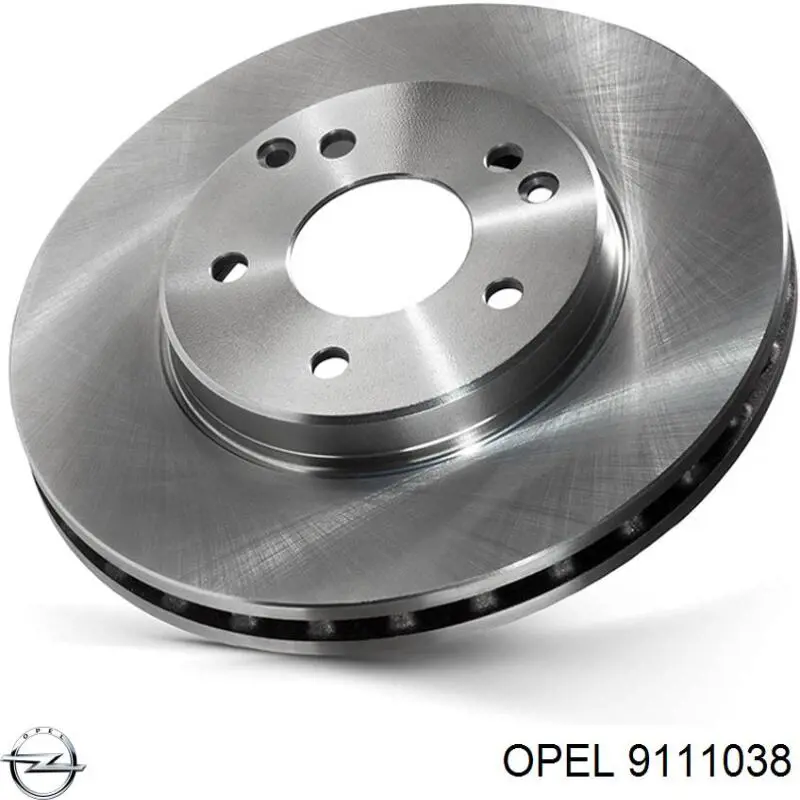 9111038 Opel диск гальмівний передній