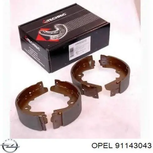 Колодки гальмові задні, барабанні Opel 91143043 ціна, від 24.83 USD