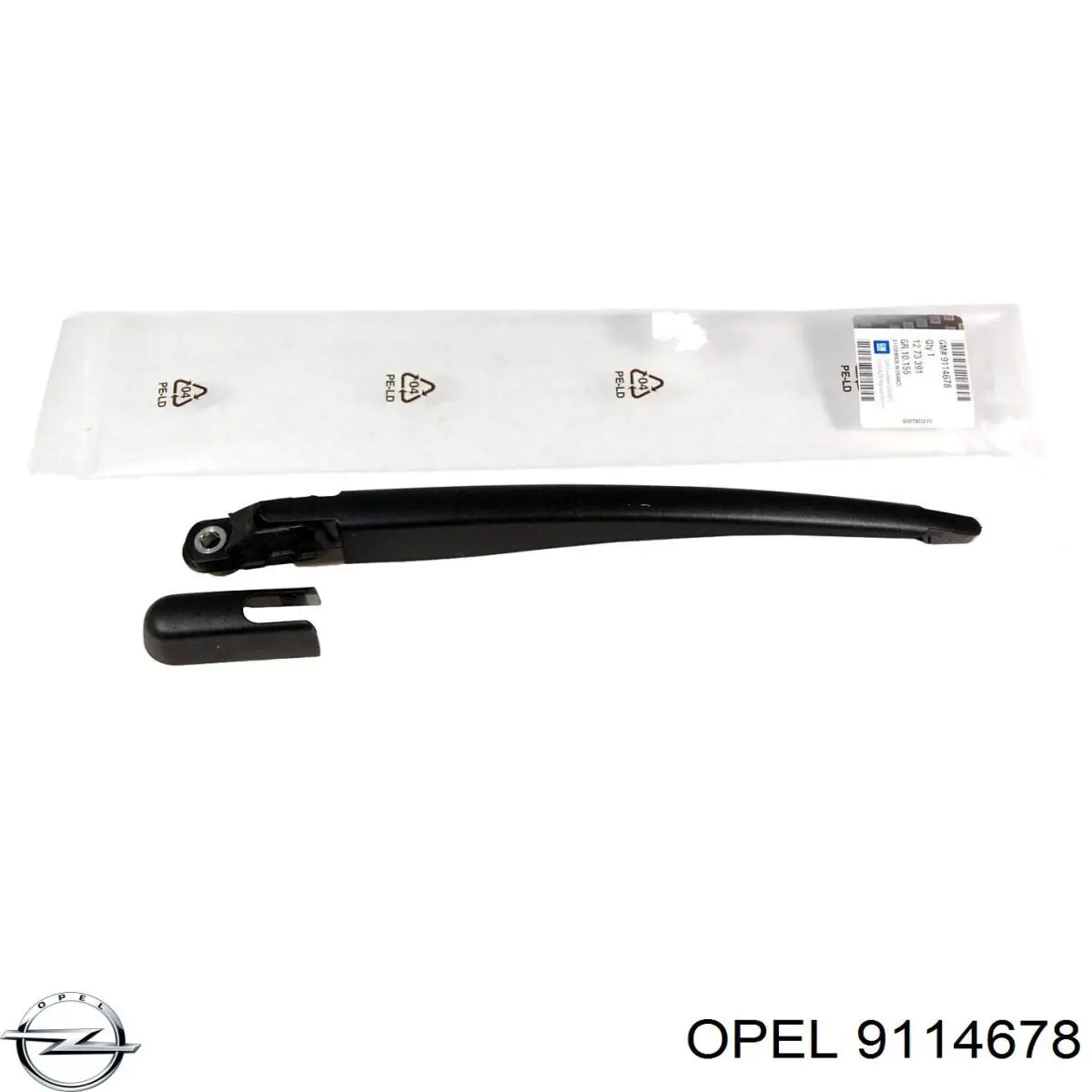 9114678 Opel важіль-поводок склоочисника заднього скла