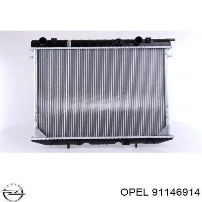 91146914 Opel Радіатор охолодження двигуна