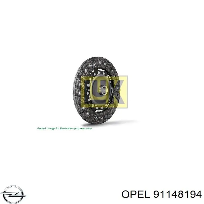 Диск зчеплення 91148194 Opel