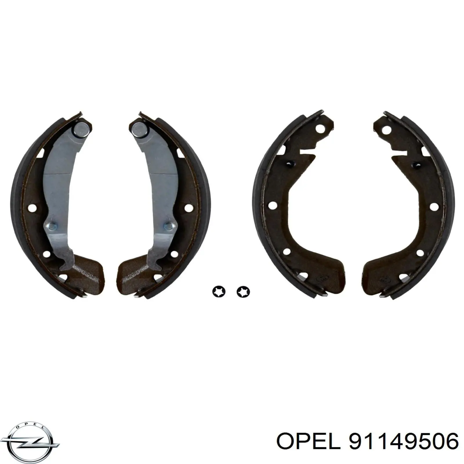 Колодки гальмові задні, барабанні Opel 91149506 ціна, від 12.45 USD