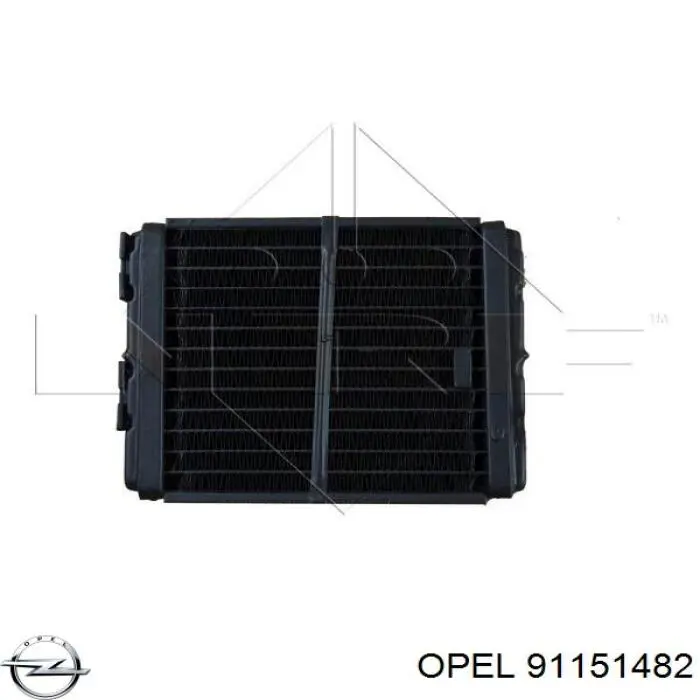 Радіатор пічки 91151482 Opel