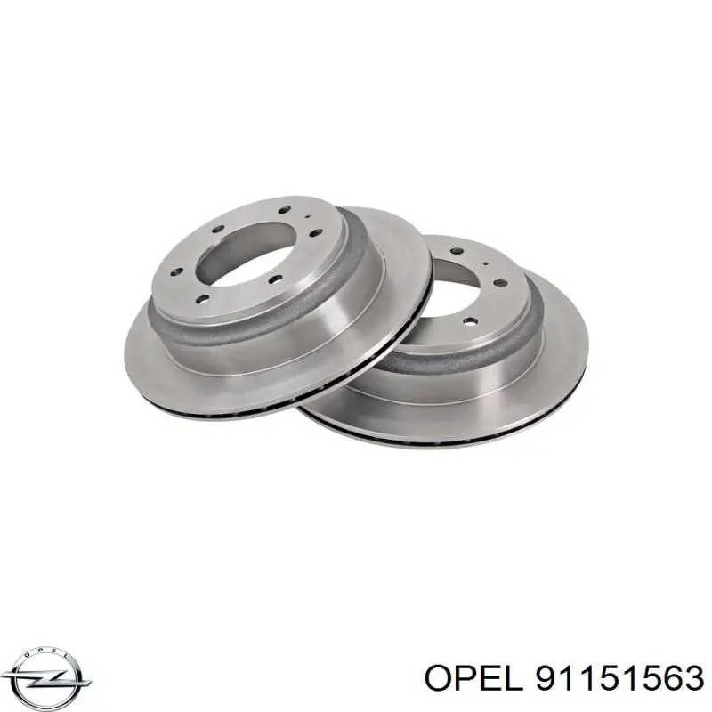 Купити 91151563 Opel Диск заднього гальма