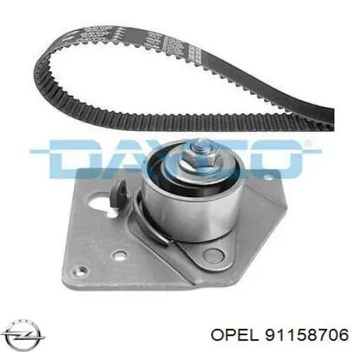 91158706 Opel Ремінь ГРМ, комплект