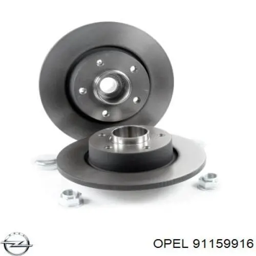Купити 91159916 Opel Диск заднього гальма