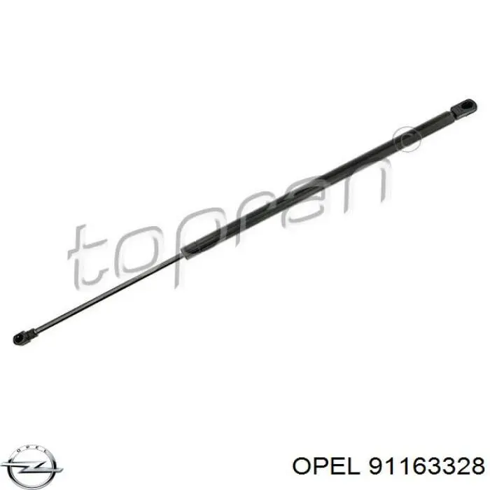 91163328 Opel амортизатор кришки багажника/ двері 3/5-ї задньої