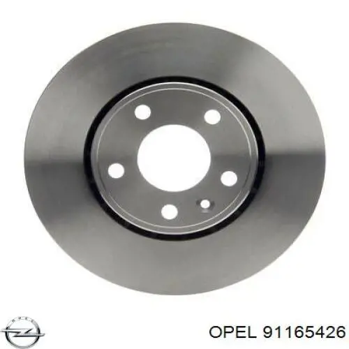 Диск переднього гальма Opel 91165426 ціна, від 52.70 USD