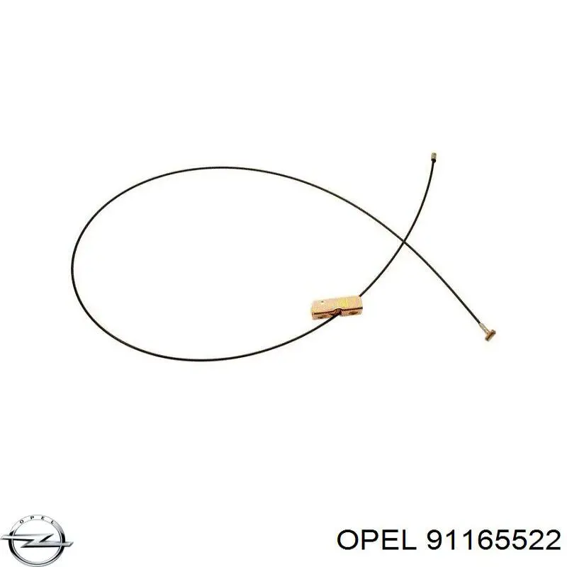 91165522 Opel трос ручного гальма, проміжний