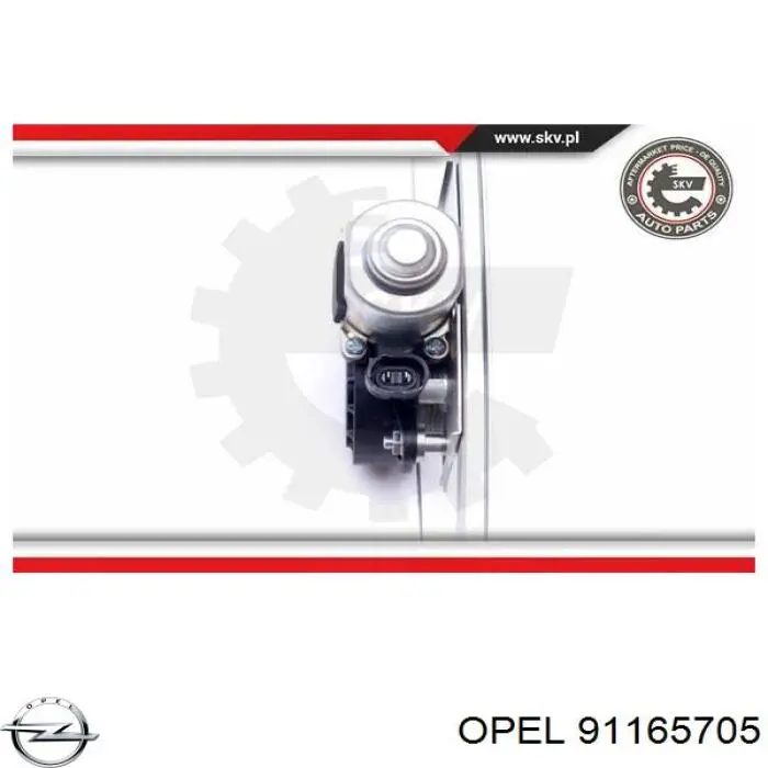 Купити 91165705 Opel Склопідйомник передньої правої двері