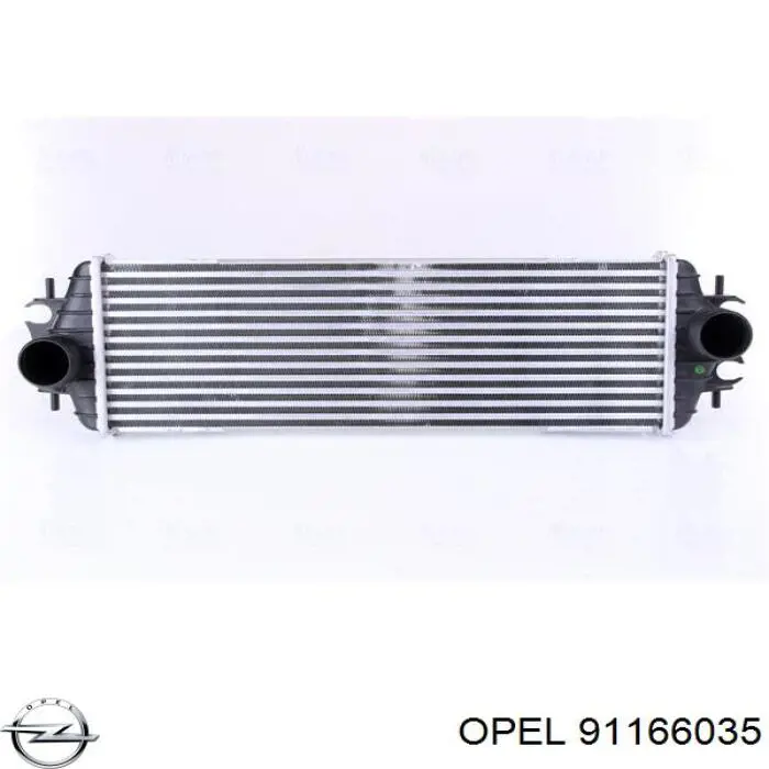 Купити 91166035 Opel Радіатор интеркуллера