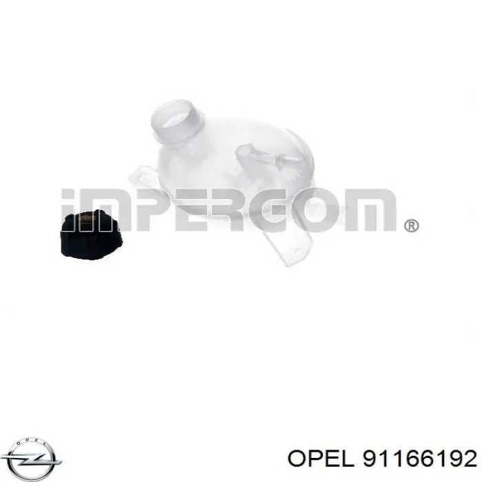 91166192 Opel кришка/пробка розширювального бачка