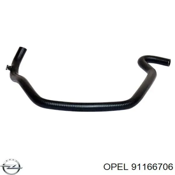 91166706 Opel шланг радіатора опалювача/пічки, подача