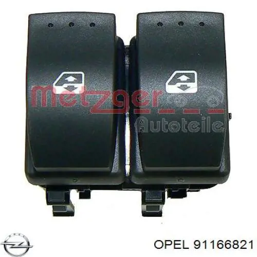 91166821 Opel кнопковий блок керування склопідіймачами передній лівий