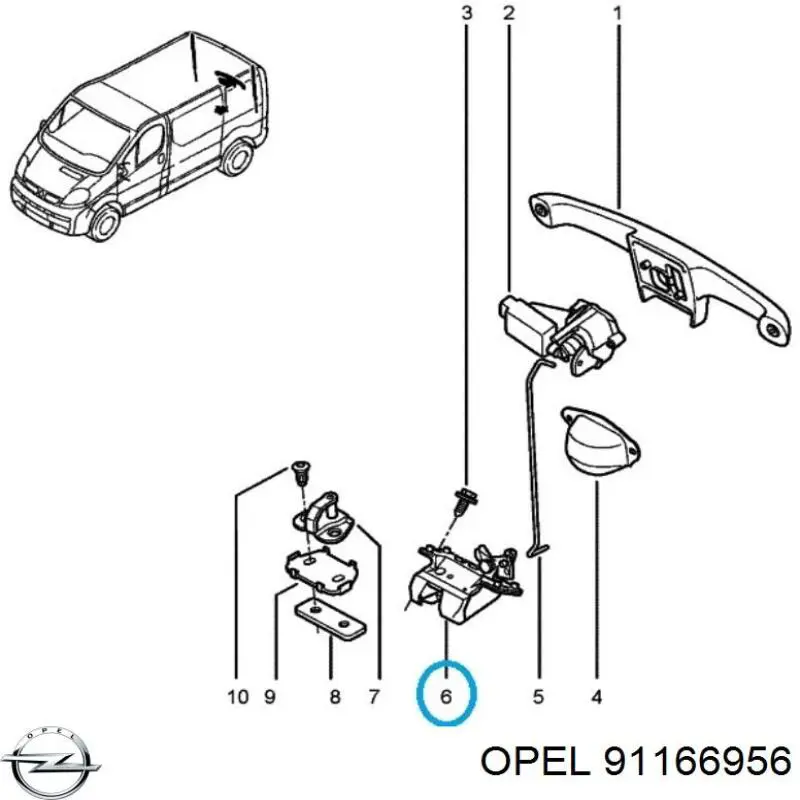 91166956 Opel 