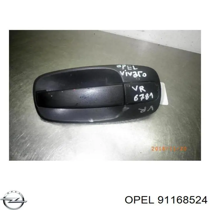 91168524 Opel Ручка передніх дверей зовнішня, права