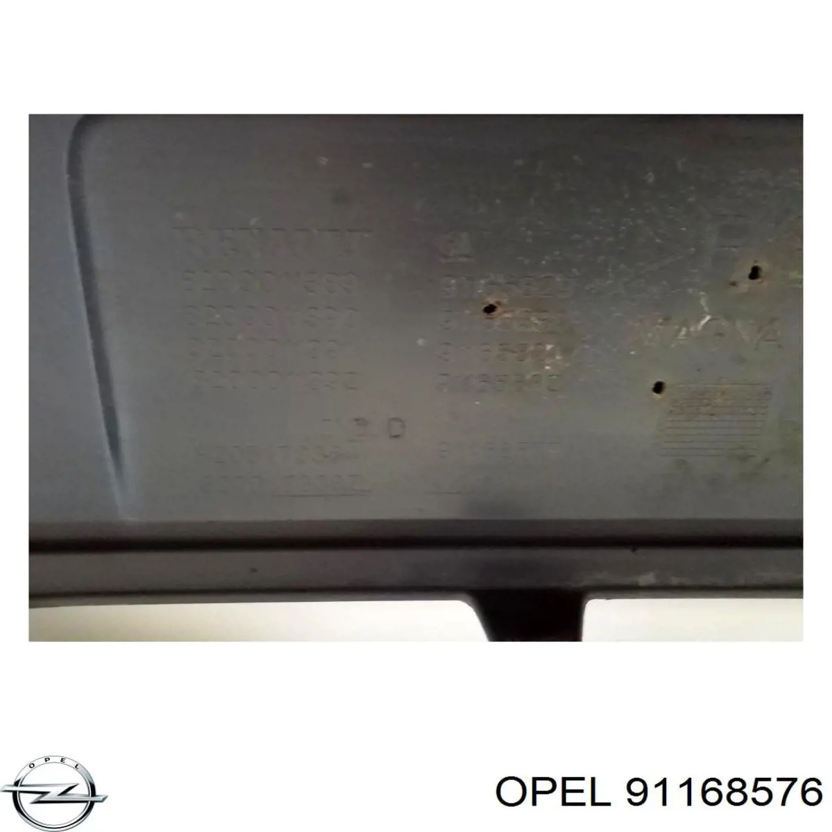 91168576 Opel Бампер передній в зборі