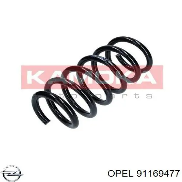 91169477 Opel Пружина амортизатора передняя