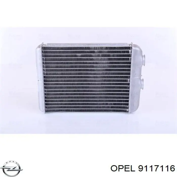 9117116 Opel радіатор пічки (обігрівача)