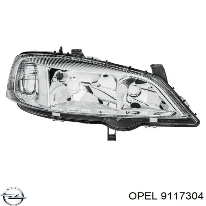9117304 Opel фара права