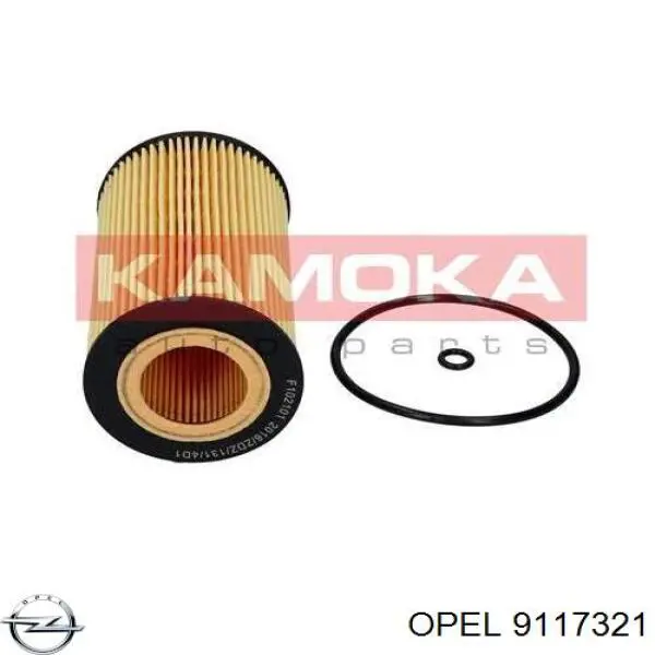 Масляний фільтр двигуна Opel 9117321 ціна, від 5.37 USD