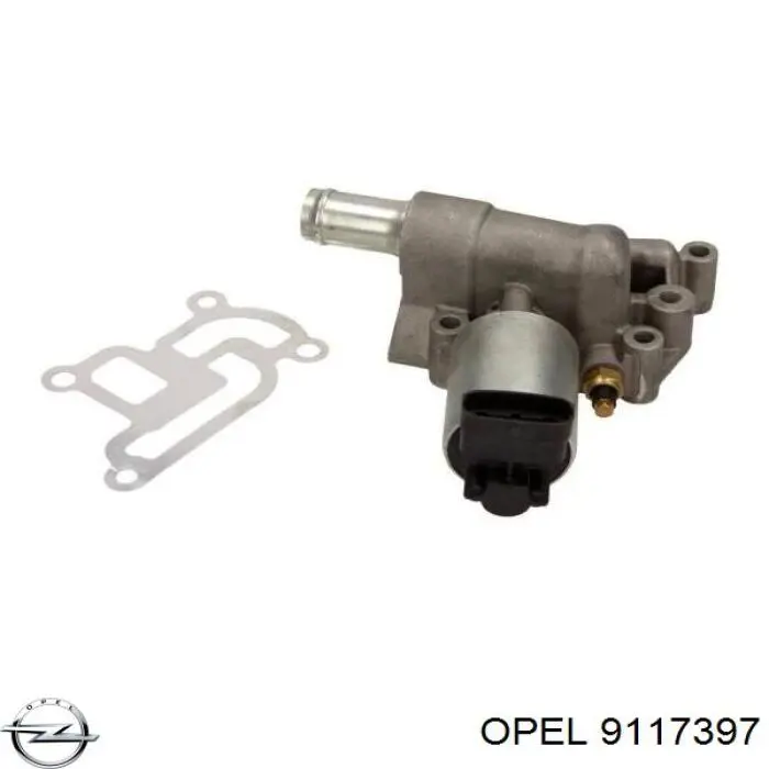 9117397 Opel клапан egr, рециркуляції газів