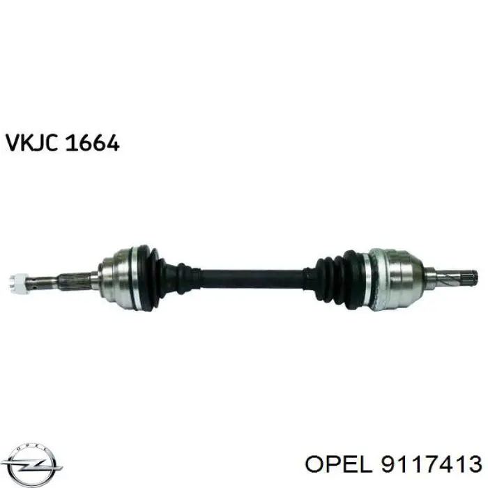 Привід передній лівий Opel 9117413 ціна, від 86.59 USD