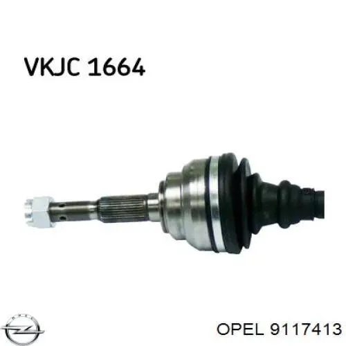 9117413 Opel Привід лівий