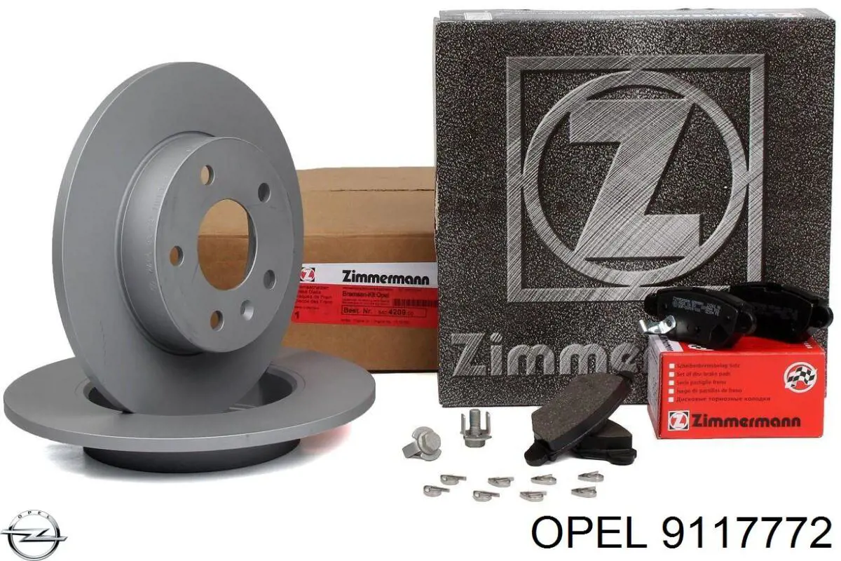 Задні дискові гальма Opel 9117772 ціна, від 25.31 USD