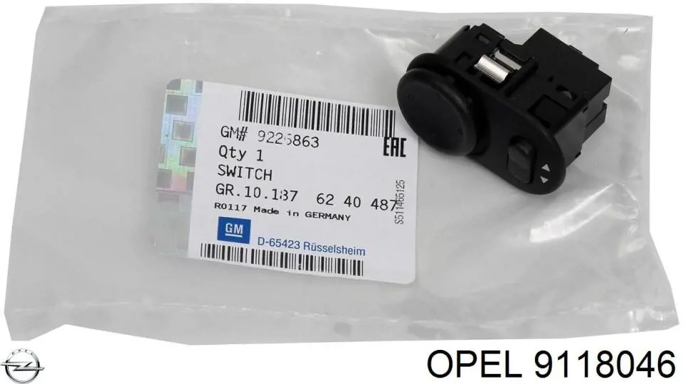 Цоколь лампи в фару Opel 9118046