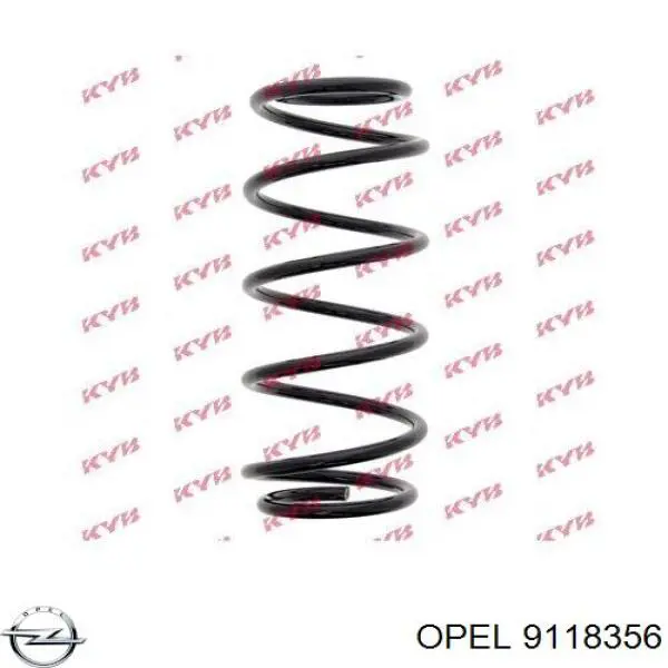 9118356 Opel Пружина амортизатора передняя