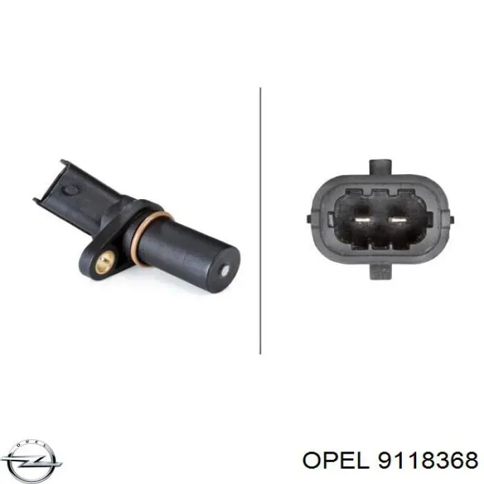 Купити 9118368 Opel Датчик положення (оборотів) коленвалу