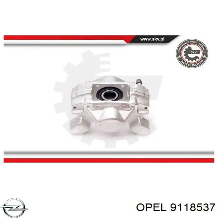 9118537 Opel супорт гальмівний задній правий