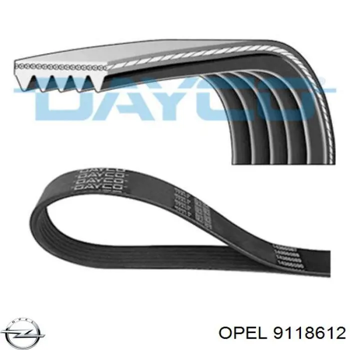 Купити 9118612 Opel Ремінь генератора