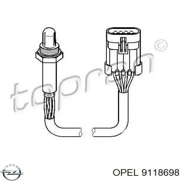 Купити 9118698 Opel Лямбда зонд, датчик кисню