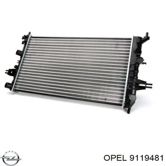 Радіатор 9119481 Opel
