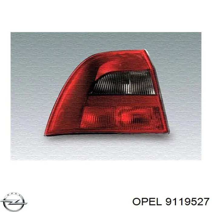 9119527 Opel ліхтар задній лівий