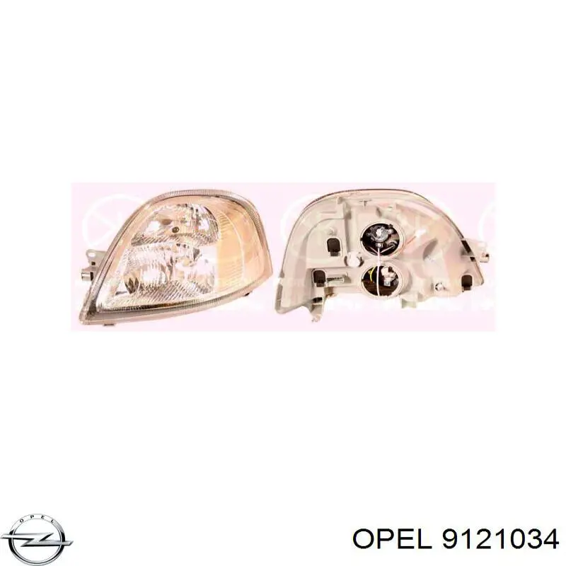 Фари Opel 9121034 ціна, від 77.23 USD