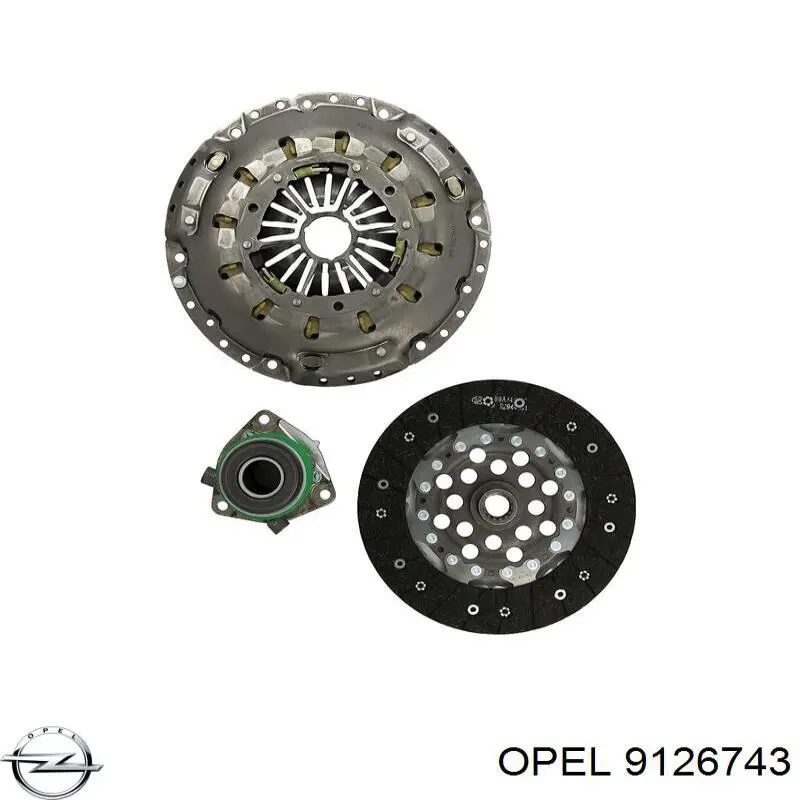 Робочий циліндр зчеплення в зборі з вижимним підшипником Opel 9126743