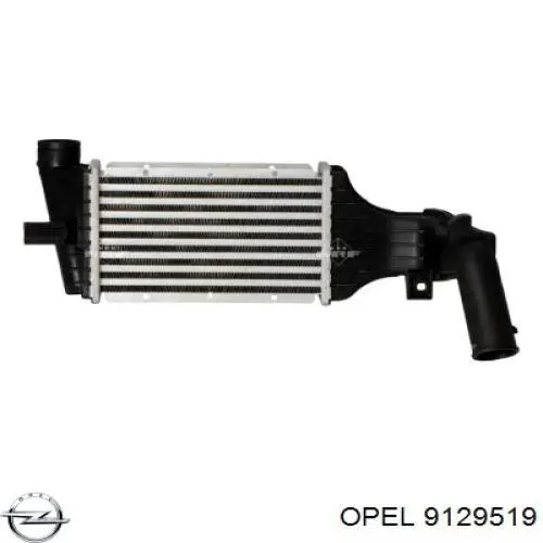 9129519 Opel Охолоджувач наддувочного повітря