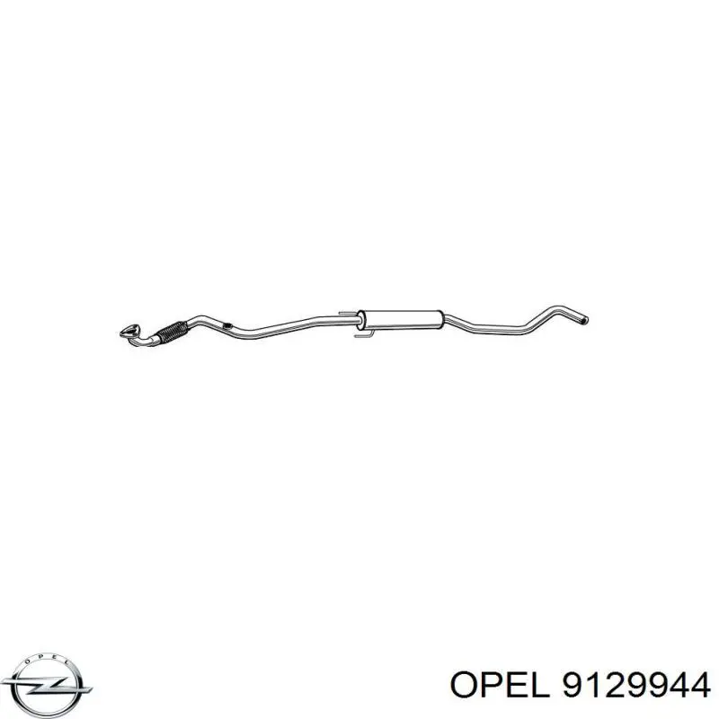 Глушник Opel 9129944 ціна, від 31.64 USD