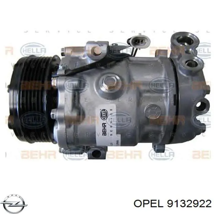 Купити 9132922 Opel Компресор кліматичної установки