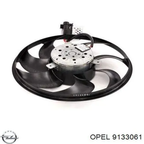 Вентилятор охолодження радіатора 9133061 Opel