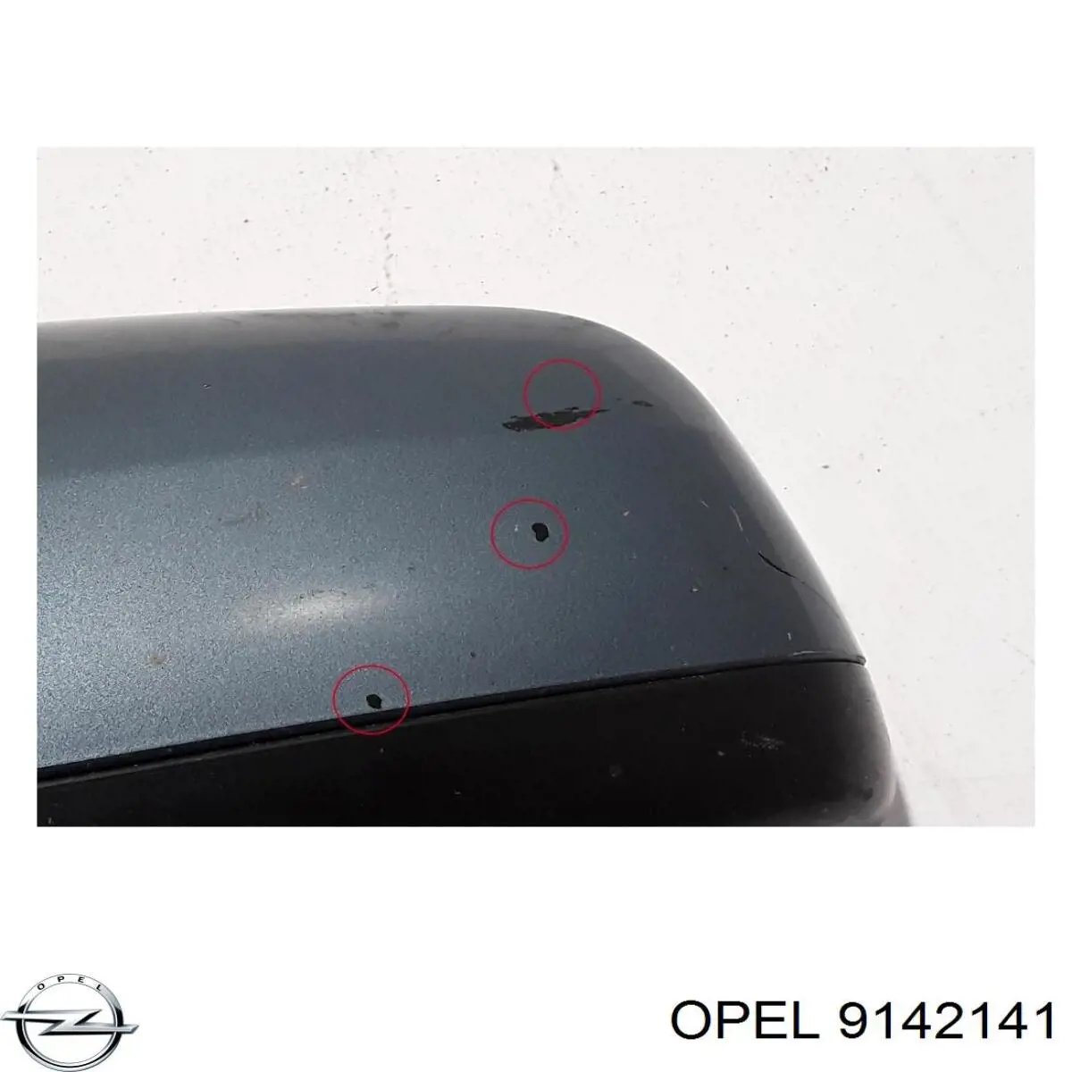 9142141 Opel Дзеркало заднього виду, ліве