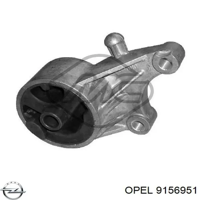 Подушка (опора) двигуна, передня 9156951 Opel