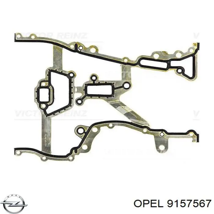 Прокладка передньої кришки двигуна Opel 9157567 ціна, від 18.81 USD