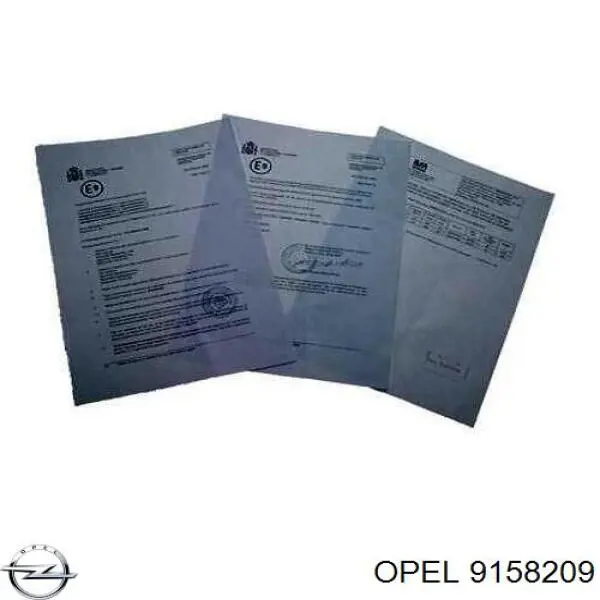 9158209 Opel Штани глушника передні