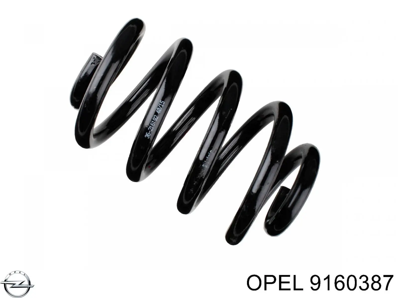 Пружина передня 9160387 Opel